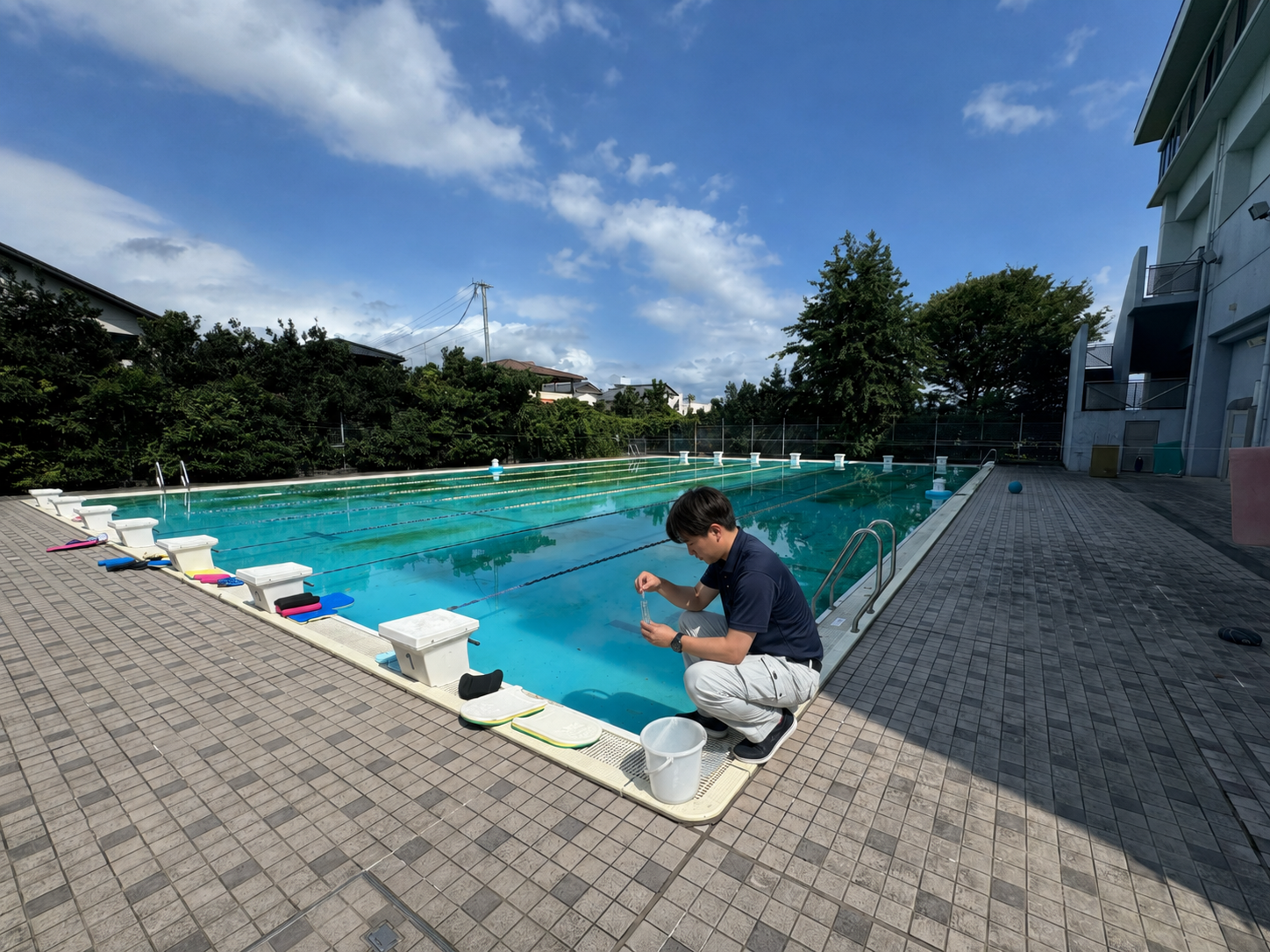 プールの水質検査